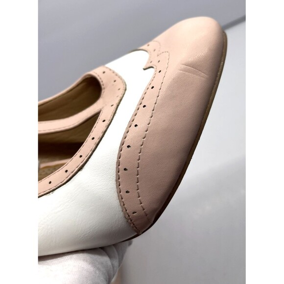 J Adams Mary Jane size 10 Kym High Heel Shoes Wing Tip Pink White 1950s Oxford - Picture 13 of 13